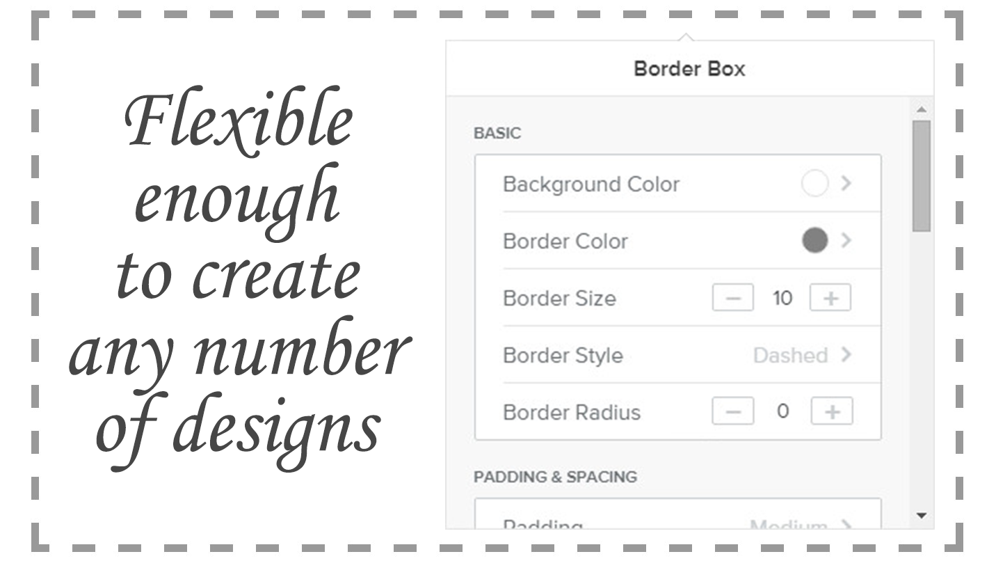 Border Box Create a border around elements.