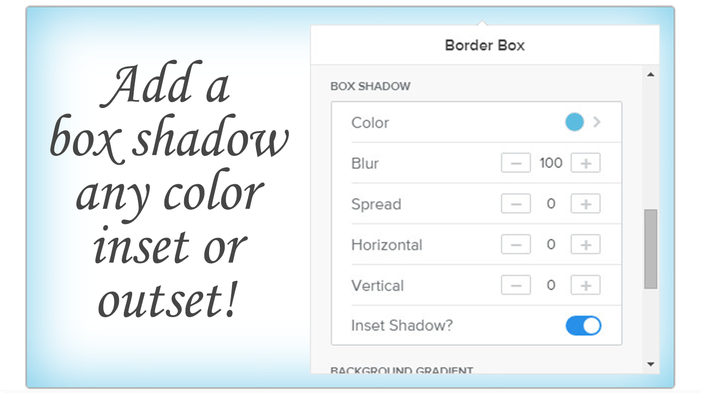 Border Box Create a border around elements.