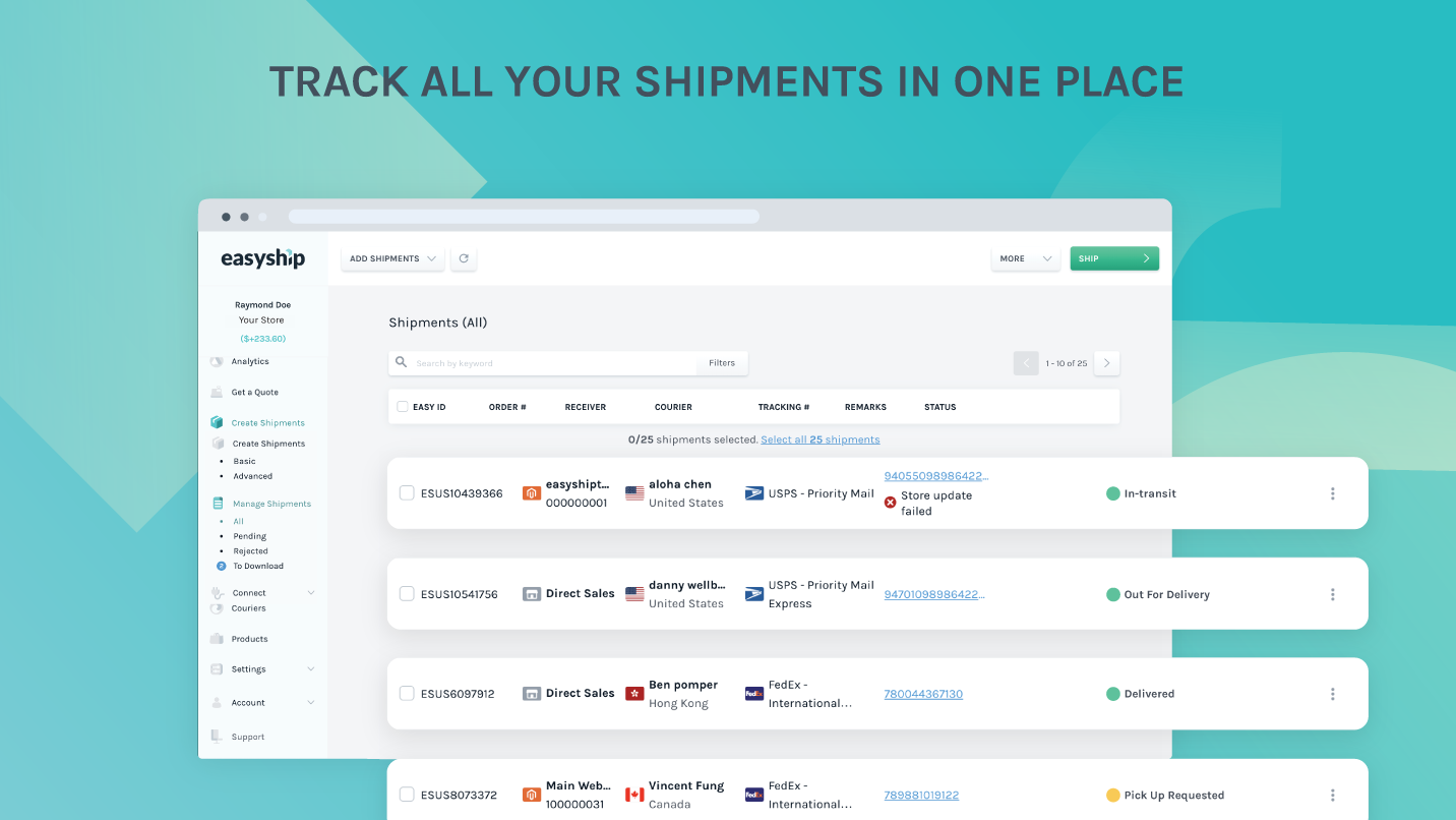Connect Your  Store – Easyship Support